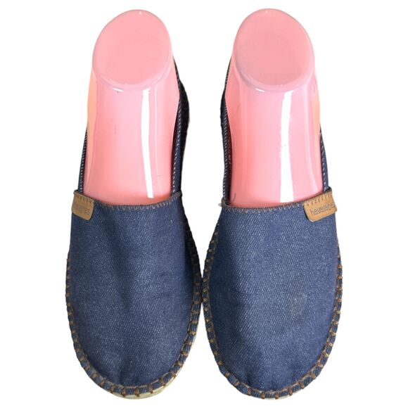 Havaianas Orgine III Blue Denim Espadrille Flats Women's Size 7 - Picture 5 of 9